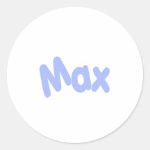 Max Rund Klistermärke