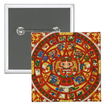 Mayan Maya Aztec Prophetic PinBack knäppas ~ Pins