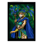Mayan Priestesshälsningkort