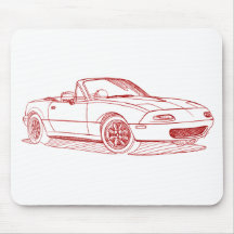 Maz Miata MX5 gen1 1991 skissar Mus Matta