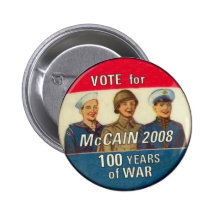 McCain 100 år av krig knäppas Knappar Med Nål