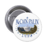 McCain Palin Vita hus 2008 Knapp Med Nål