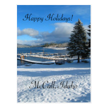McCall Idaho helgdaghälsningar Vykort