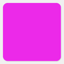 Med ingenting på den undanta färg - magenta fyrkantigt klistermärke