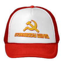 Med Socialism segrar alla! Regerings- satir Trucker Kepsar