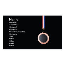Medalj Visitkort Mallar
