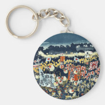 Medborgare segerfirande Ukiyo-e. Nyckelringar