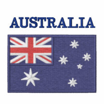 Medborgareflagga av Australien Broderade Polo Tröjor