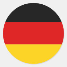 MedborgareflaggaTyskland Runda Klistermärken