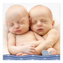 Meddelande för födelse för babyvalfoto inbjudningskort