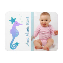 Meddelande för havshästbaby rektangulär magnet