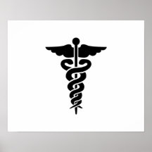 Medicinsk symbolCaduceus Print