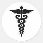 Medicinsk symbolCaduceus Klistermärke
