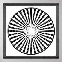 Meditation i svarten - ont öga för levande Chakra  Posters