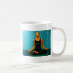 meditation på en lotusblomma kaffe kopp
