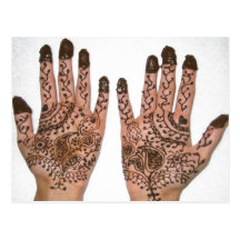 Mehndi partyinbjudan vykort