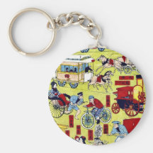 Melange av fordon av Heinoya Ukiyoe Nyckel Ring
