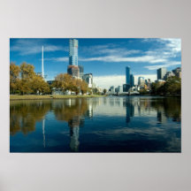Melbourne reflexion print