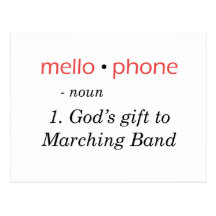 Mellophone - gud gåva som ska sättas band vykort