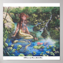 "Melusina" vid Susan Frech-Sims Print