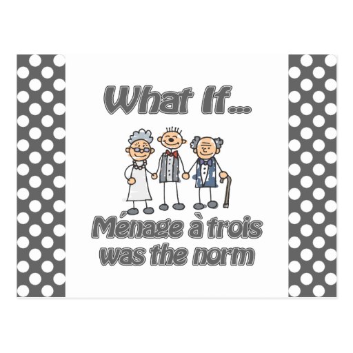 Ménage àtrois vykort