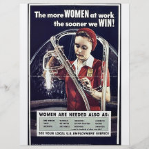 Mer kvinnor på arbete, mer snart segrar vi personliga flygblad