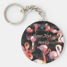Mer underbar Flamingos Keychain Nyckel Ringar
