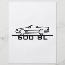 Mercedes 600 SL typ 129 Flygblad