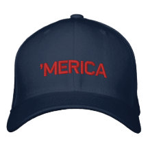 'MERICA broderad hatt