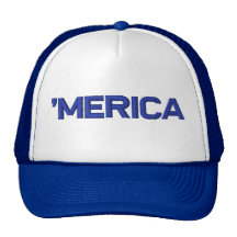 'MERICA-Sy-Stil hatt (blått) Keps