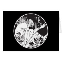 Merlin Aubrey Beardsley Hälsnings Kort