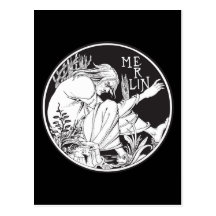 Merlin Aubrey Beardsley Vykort