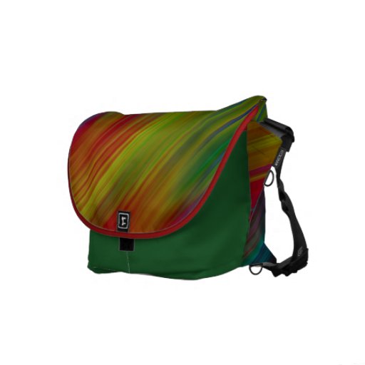 Messenger bag för färgtryckvågRickshaw
