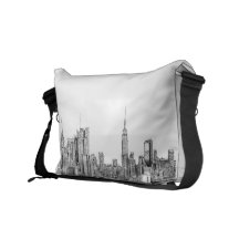 Messenger bag för New York horisontbläck