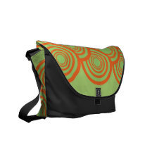 Messenger bag för ringar (grönt/orange)