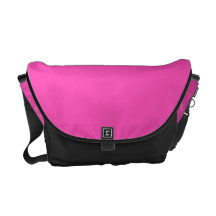 Messenger bag för shock rosa och för svart flickak