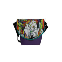 Messenger bag för tatuering för Synthea Psytrance 