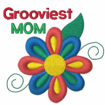 Mest grooviest mamma broderad skjorta