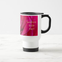 Mest sweetest brud någonsin! Blommor för kaffemugg