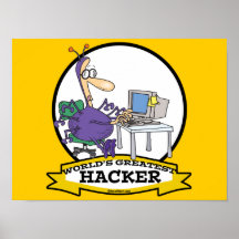 MEST UNDERBAR HACKERTECKNAD FÖR VÄRLDAR AFFISCH