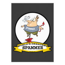 MEST UNDERBAR SPAMMERTECKNAD FÖR VÄRLDAR UNIKA INBJUDNINGAR