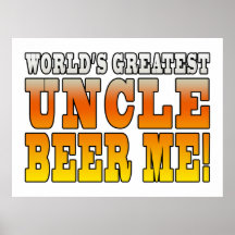 Mest underbar Uncle Öl Me för roliga Unclespartyvä Posters