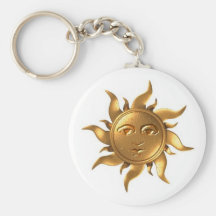 Metall-Aztec-Sol nyckelring