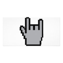 metall-huvud symbol anpassingsbara fotokort