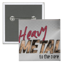 Metallisk design för heavy metal knappar