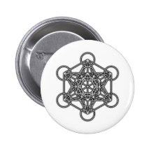 Metatrons kub (svarten) pins