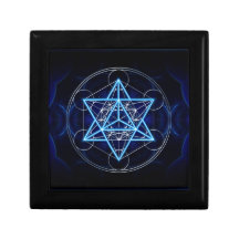 Metatrons Würfel -  Merkaba - Stern Tetraeder Geschenkbox