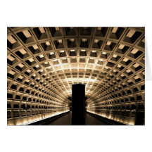 Metrostation Notecard Kort
