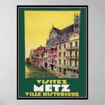 Metz frankrikevintage affisch