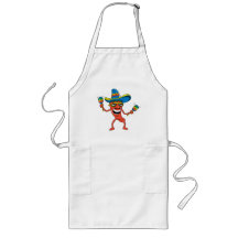 Mexicansk Chilipeppar Förkläde